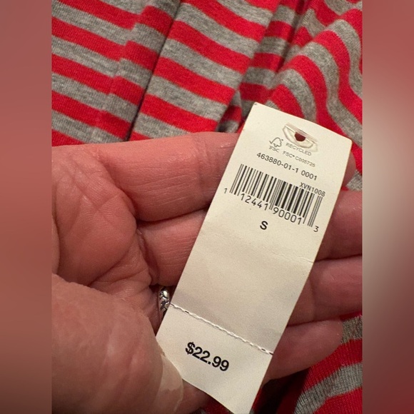 Gap Women's Modern Boatneck Striped Long Sleeve Top size S NWT - Picture 10 of 10